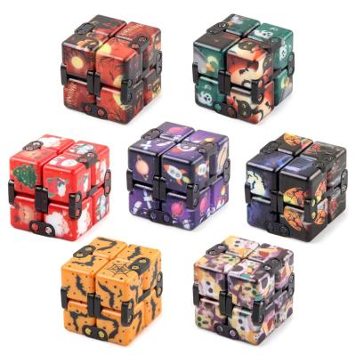 China Interesting Halloween Gift Infinity Cube Stir Toy Stress and Anxiety Relief Preschool Toys Stir Cube Toy Relaxing For Adults and Children for sale