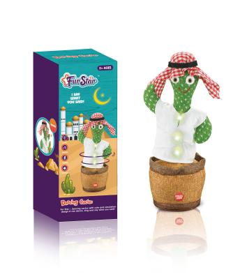 China Amazon Singing Cactus Funny Hot Selling Toy Electric With Lights Funny Dancing Recording Stuffed Toys for sale