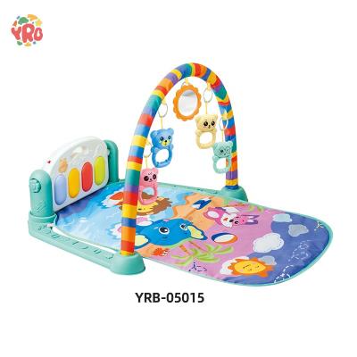 China High Quality Educational Toy Wholesale Price Music Game Blanket Baby Fitness Toy Piano Stand for sale