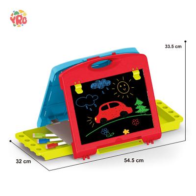 China Plastic Portable Children's Double-Sided Drawing Board Enrollment Board Double-Sided Drawing Handbag for sale