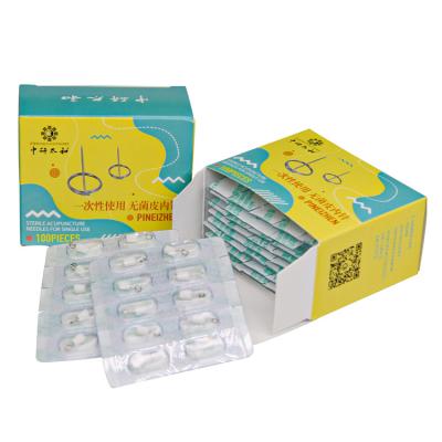 China Chinese Medical Body Medicine Therapy 100pcs Disposable Intradermal Acupuncture Needles for sale