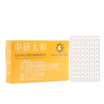 China Ear Pieces Beads Ear Seeds Acupuncture Stickers Chinese Medicine Ear Seeds Magnetic Gold 600/box for sale