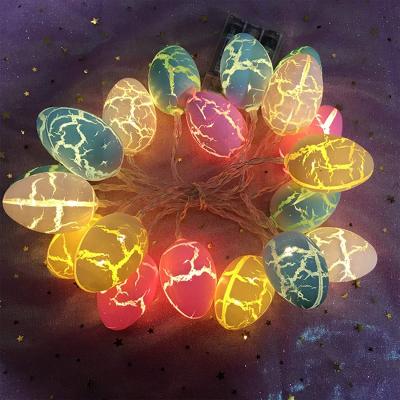 China Garden Easter Egg String Lights Battery Operated Led Egg Lights Colorful Fairy String Lights for Easter Theme Parties Decoration for sale