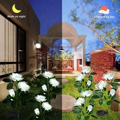 China LANDSCAPE Lights Waterproof Solar Decorative Flower Led With Stake Decor For Christmas for sale