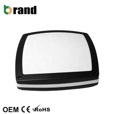 China Residential White And Black Color Square LED Bulkhead Light IP65 Wall Lamp 300mm Diameter 300mm for sale