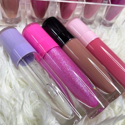 China OEM LOGO Luxury Customize Clear Lip Gloss Waterproof Private Label Seller 5ml DIY Nude Coeovo Lip Gloss for sale