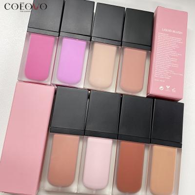 China Waterproof Make Your Own Logo Face 8 Color Highlighter Bar Blusher Makeup Cheek Powder Private Label Cream Liquid Blush for sale