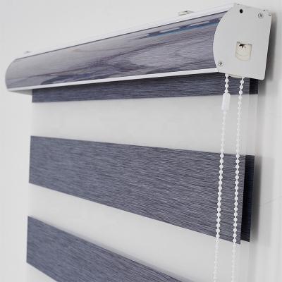 China Zebra China Whitening Cream Gray Indoor Window Coverings Rainbow Roller Zebra Blinds for sale