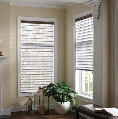 China Shangri-La Slat Korea Fabric Triple Shade Blinds for sale