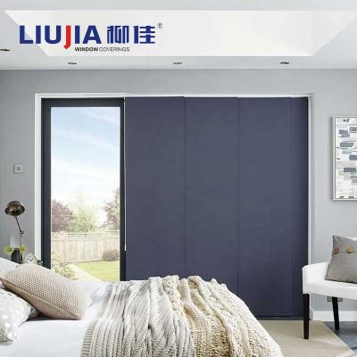 China Home Decor Balcony Roller Blind For Door Room Divider Panel Vertical Track Shading Blinds for sale