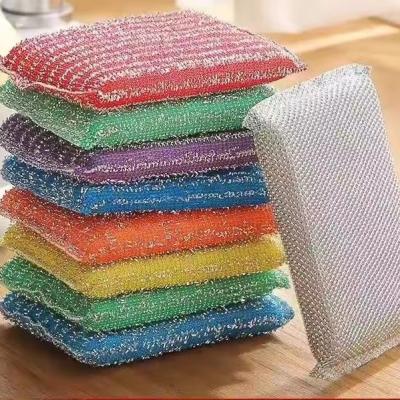 China Sustainable and Durable 3DH-A2-16 Scrubber Scourer Sponges Fiber for Kitchen Cleaning for sale