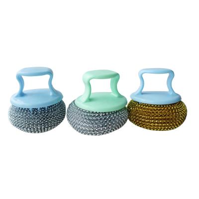 China Highly Absorbent and Long-Lasting Stainless Steel Cloth Scourer for Caterers Canteens for sale