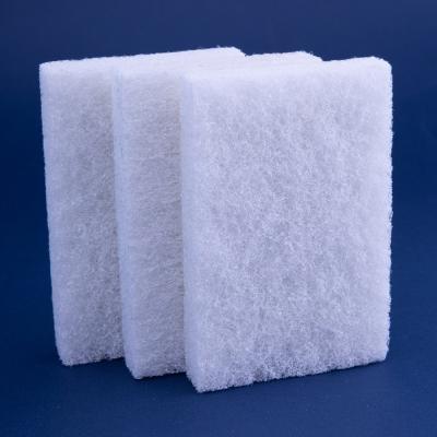 China DH-C1-6 White Nylon Industrial Beauty Sponge Scouring Pad Material for Deep Cleaning for sale