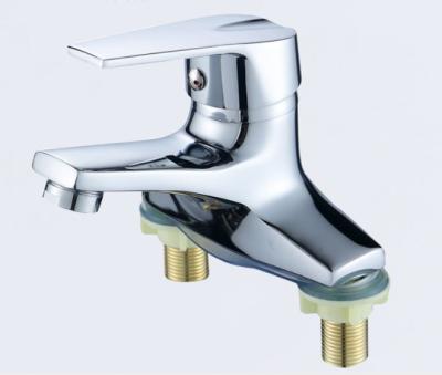 China Factory Direct Selling Thermostatic Faucet Double Hole Basin Faucets LNN05 Hot And Cold Bathroom Sink Double Faucet for sale