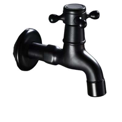 China Washing Machine Faucets WMF10 Factory Wholesale SUS304 Thermostatic Faucet In-wall Quick-Open Top Matte Black Color Mop Faucet for sale