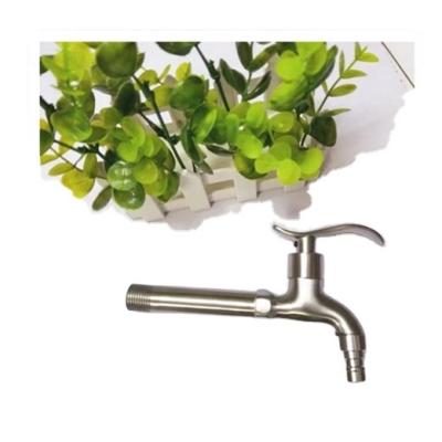 China YL240 Modern Stainless Steel Bibcock Tap Wall Mounted Cold Water Garden Faucet for sale