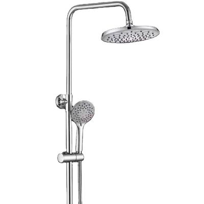 China With Sliding Bar LN196 Factory Wholesale Shower Set Copper Plating Full Three-speed Adjustment Bath Shower Faucet Set for sale