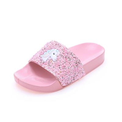 China Unicorn Kids Slides Slippers Women Boys Girls Waterproof Bedroom Anti-skid Shoes and Outdoor Bag Match Girls Boys for sale