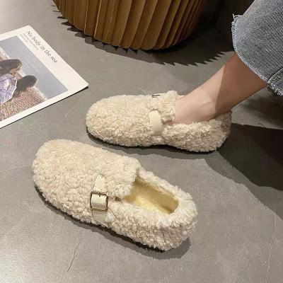 China Cushioning Fluffy Women's Slippers Women's Slippers Wholesale Winter Fur Warm Indoor Slippers for sale