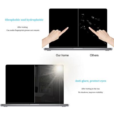 China Blue PC Anti-UV Anti-Glare Lightweight Anti-Glare Free Laptop Notebook Anti-Spy Anti-Fingerprint Anti-Spy Bubble Tempered Glass Scree Protector for sale