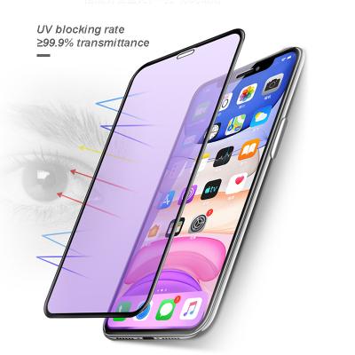 China Pro note 9/Galaxy Max Tempered Glass Screen Protector HD Anti Screen iPhone 13 Light Blue Anti-UV Anti-Glare Ultra-thin Protector/Samsung for sale