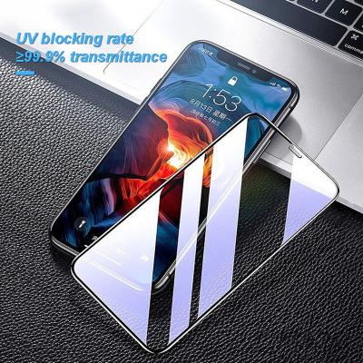 China Best Discount Ultra-thin Blue Light HD 0.4mm Screen Protectors Anti-UV Tempered Glass For iPhone 13 mini/Samsung S9 for sale