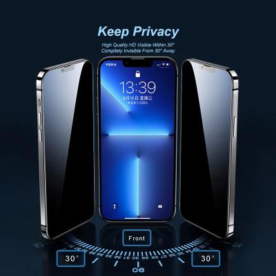 China gass ​​Anti-fingerprint Privacy Airbag Mobile Phone Filmtempered Protectors for iphone 12 mini cellphone accessory for oppo a5 2020 for sale