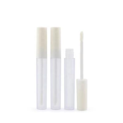 China Low MOQ 3ml 5ml 10ml frosted lip gloss containers tube with brush for lip gloss containers empty tub for sale