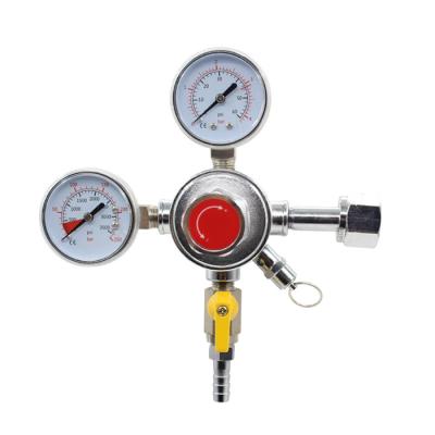 China Good Quality Wholesale Customized Beer CO2 Gas Regulator Cheap High Pressure CO2 Gas Beer Regulator With Gauge for sale