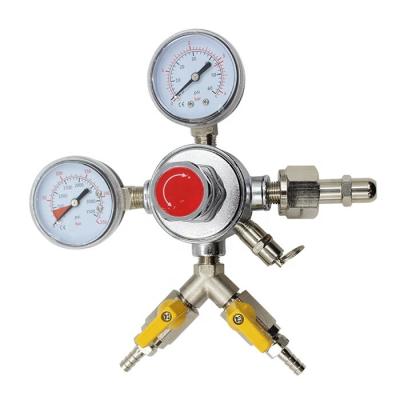 China Good Quality Wholesale Customized Beer CO2 Gas Regulator Cheap High Pressure CO2 Gas Beer Regulator With Gauge for sale