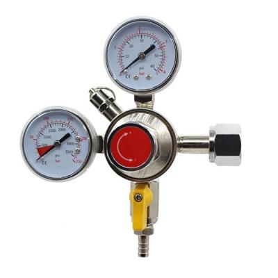 China Good Quality Wholesale Customized Beer CO2 Gas Regulator Cheap High Pressure CO2 Gas Beer Regulator With Gauge for sale