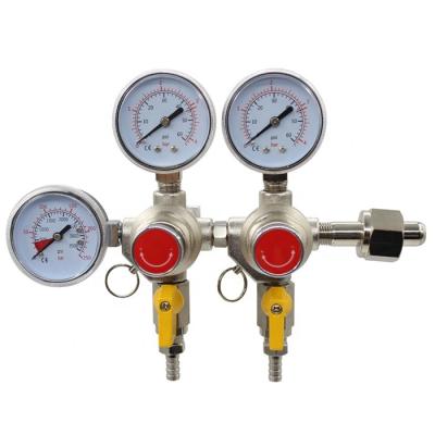 China Good Quality Wholesale Customized Beer CO2 Gas Regulator Cheap High Pressure CO2 Gas Beer Regulator With Gauge for sale