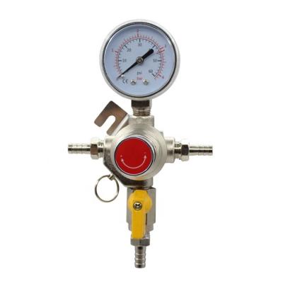 China Good Quality Wholesale Customized Beer CO2 Gas Regulator Cheap High Pressure CO2 Gas Beer Regulator With Gauge for sale