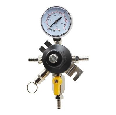 China Good Quality Wholesale Customized Beer CO2 Gas Regulator Cheap High Pressure CO2 Gas Beer Regulator With Gauge for sale