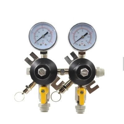 China Good Quality Wholesale Customized Beer CO2 Gas Regulator Cheap High Pressure CO2 Gas Beer Regulator With Gauge for sale