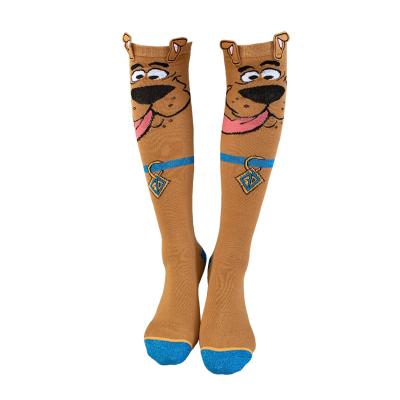 China Bling Bling Comfortable QUICK DRY Teenage Girl Cartoon Dog 3D Ear Charm Socks for sale