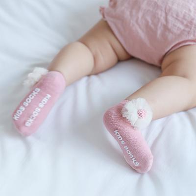 China QUICK DRY 3 Pairs/Set So Soft Funny So Cute Arc-Know 100% Anti-Slip Cotton Toddler Newborn Baby Socks for sale