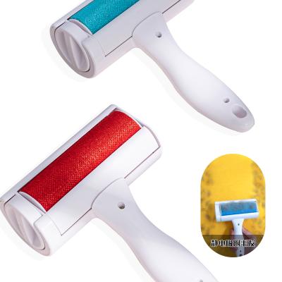 China Sustainable Pet Cleaning Flannel Brush Comfortable Inverted Comfortable Pet Remover Roller Brush for sale