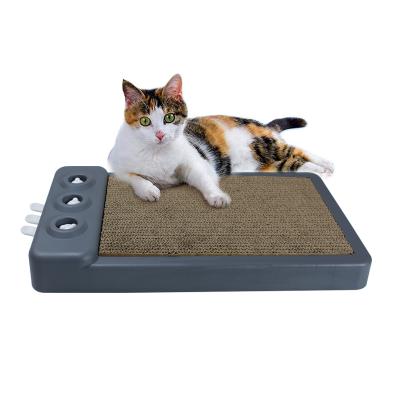 China Hot-selling New Type Eco-Friendly Fashion Style Pet Toys Wrinkled Paper Cat Scratcher Boards for sale