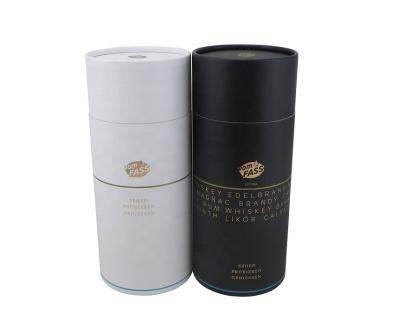 China Recycled Materials Recycled Materials OEM Luxury Christmas Promotional Gift Paper Tube Round Packaging Cardboard Box For Juice Glass Bottle for sale