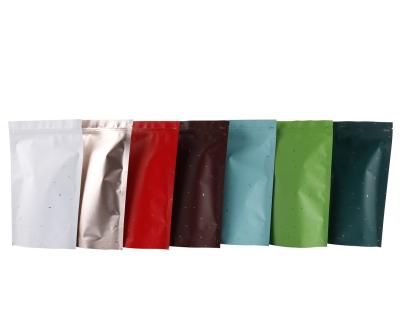 China High Quality Moisture Proof Zipper Lock Aluminum Foil Bag Stand Up Pouch For Food Powder Tea Packaging for sale