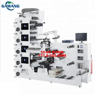 China Factory Hot Sale Stick Label Flexo Printing Machine For 4 Colors Letterpress Label Printer Automatic 3 Phase 4wire 380V 50HZ Multicolor for sale