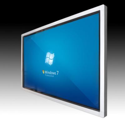 China Metal Case + Tempered Glass Panel 60 Inch LCD Touch Screen Smart Panel 10 Point Touch Interactive Whiteboard All In One PC Monitor for sale