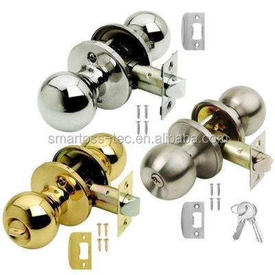 China Easy Installation Round Stainless Steel Knob Door Lock In Door Knob Ball Shaped Set for sale