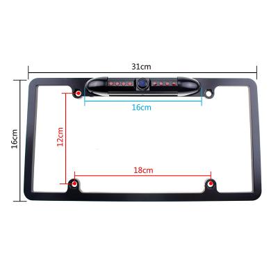 China Fixed Plate Customizable License Plate Frame Slim Electric Black License Plate Frame For Car for sale