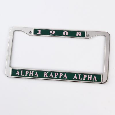 China Fixed Plate Blank License Plate Frames Stainless Steel Car Plate Holder License Frames Car Registration Plates for sale