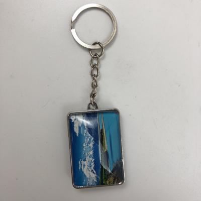 China Waterproof+Eco-friendly Reflective Travel Souvenir Gift Photo Key Chain Wholesale Hot Selling Custom 3d Key Chain for sale