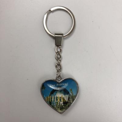 China Customizable Waterproof+Eco-friendly Logo Country Landscape Photo Luxury Key Chain Props Cool Key Chain 3d for sale