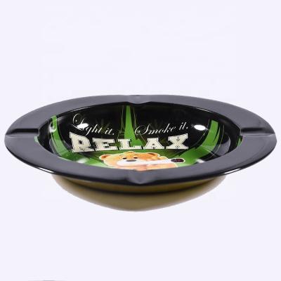 China Aluminum Cheap Cute Tin Ashtray Personalized Ashtray for sale