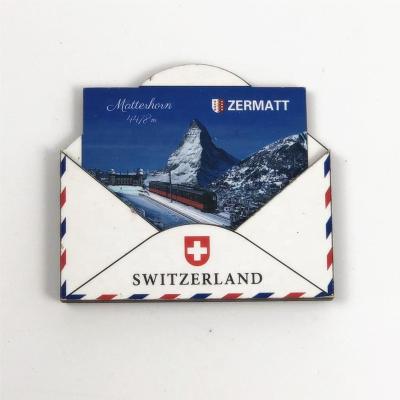 China Shape Wholesale Customized Wooden Switzerland Souvenirs Fridge Magnet For Different Countries for sale